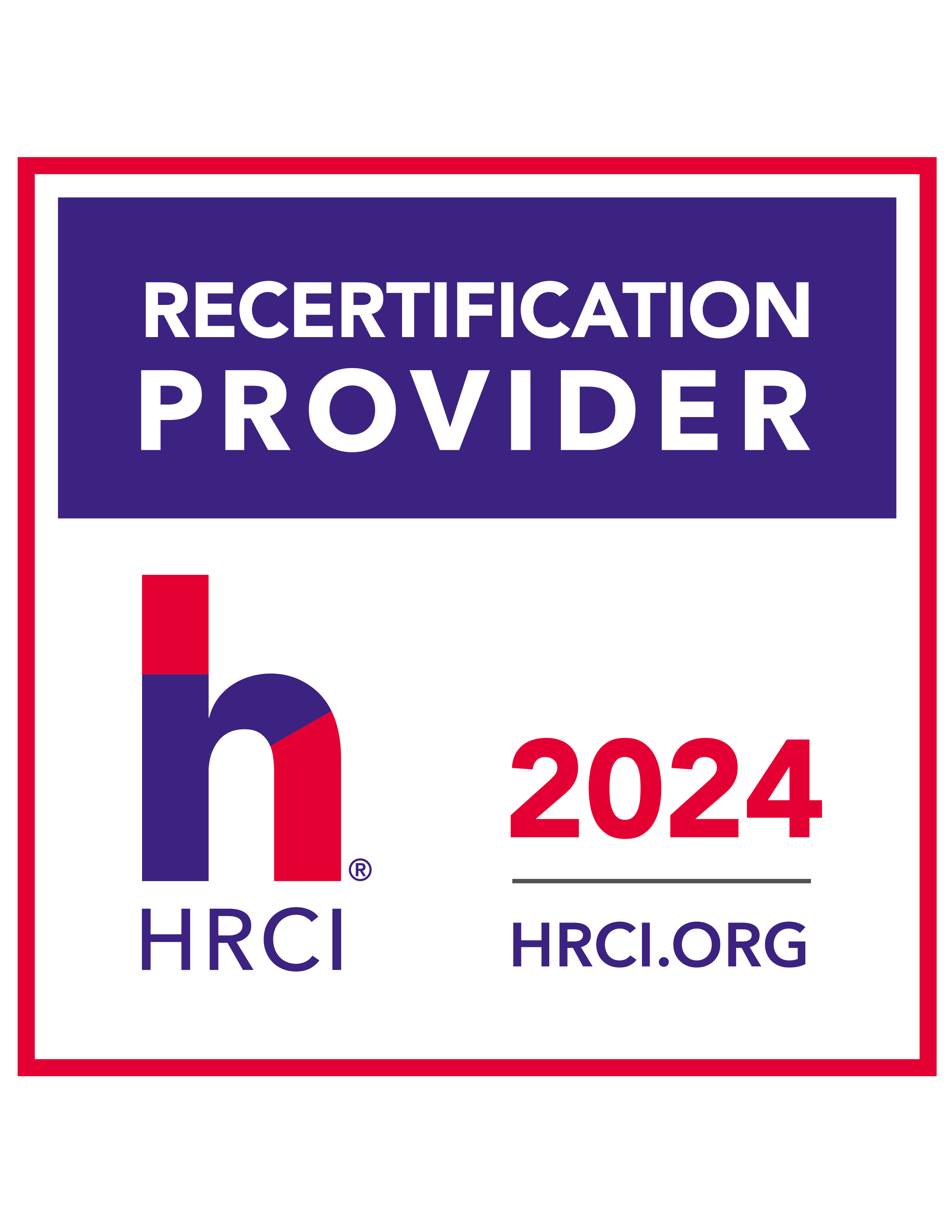 HRCI Recertification 2024